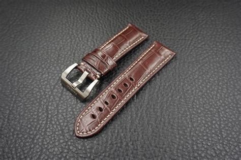 uhrenarmband alligator panerai 24mm|Panerai luminor watch bands.